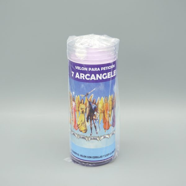 Velón 7 Arcángeles con Aceite