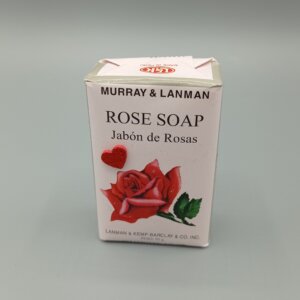 pastilla de jabón de rosas