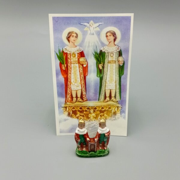 amuleto-cosme-damian-metal Amuleto Cosme y Damián de Metal a Color