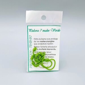 Pulsera 7 Nudos Verde