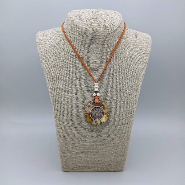 colgante-orgonita-tetragrammaton-marron Colgante Orgonita con Tetragrammatón Marrón