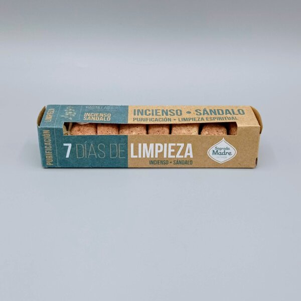 Incienso Sagrada Madre 7 Días de Limpieza de Incienso y Sándalo