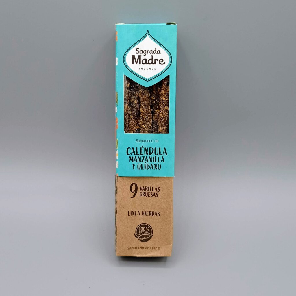 Incienso Sagrada Madre de Caléndula, Manzanilla y Olíbano