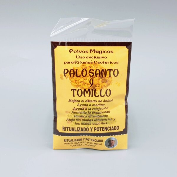 Sahumerio de Palo Santo y Tomillo
